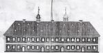 Rysunek fasady starego gimnazjum tzw. Pajty, 1725